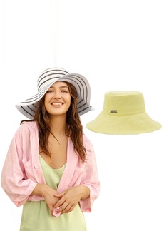 Nicole Miller Women Bucket Straw Sun Hat
