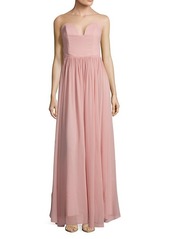 Nicole Miller Pointed Strapless Gown