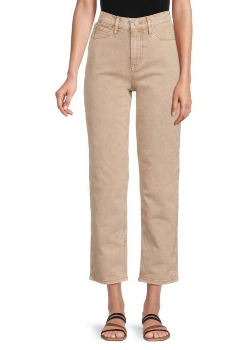 Nicole Miller Slim Straight Cropped Jeans