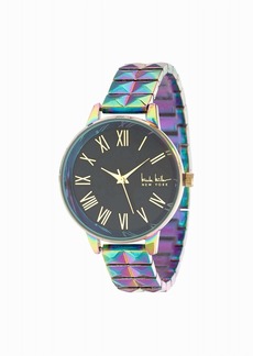 Nicole Miller Women's Iridescent Tone Bracelet Watch - 36Mm