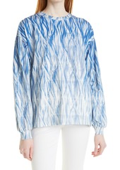 Women's Nicole Miller Shibori Zebra Print Long Sleeve T-Shirt
