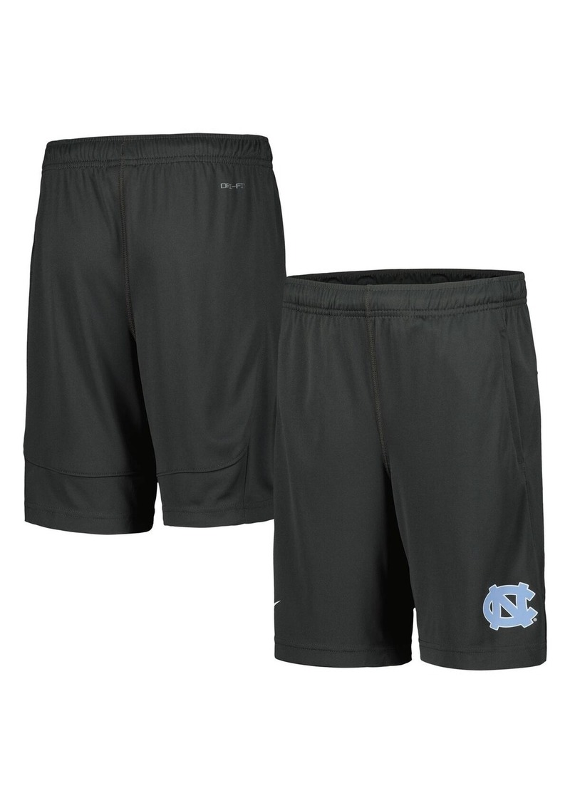 Big Boys Nike Anthracite North Carolina Tar Heels Performance Fly Shorts - Anthracite