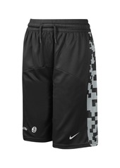 Big Boys Nike Black Brooklyn Nets Courtside Starting Five Team Shorts - Black