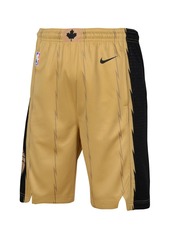 Big Boys Nike Gold Toronto Raptors 2023/24 City Edition Swingman Performance Shorts - Gold