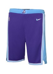 Big Boys Nike Purple Los Angeles Lakers 2021/22 City Edition Courtside Swingman Shorts - Purple