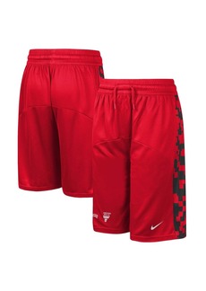 Big Boys Nike Red Chicago Bulls Courtside Starting Five Team Shorts - Red