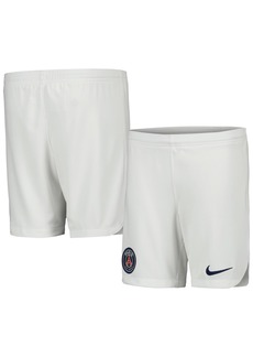 Big Boys Nike White Paris Saint-Germain 2023/24 Away Stadium Performance Shorts - White