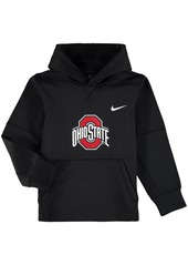 Boys Youth Nike Black Ohio State Buckeyes Logo Ko Pullover Performance Hoodie