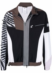 Nike colour-block zipped bomber jacket