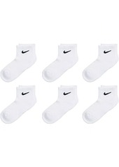 Nike Cushioned Ankle Socks 6-Pack (Little Kids)