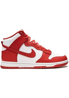 Nike Dunk High "White/University Red" sneakers