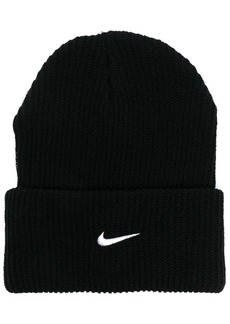 Nike embroidered-logo ribbed-knit beanie