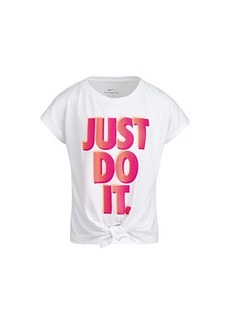 Nike Front Tie Just Do It Graphic T-Shirt (Little Kids)