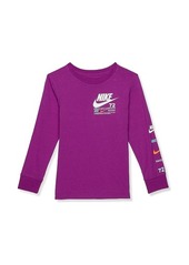Nike Illuminate Microtype Long Sleeve Tee (Little Kids)