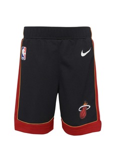 Little Boys and Girls Nike Black Miami Heat Icon Replica Shorts - Black