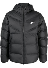 Nike logo-embroidered padded jacket