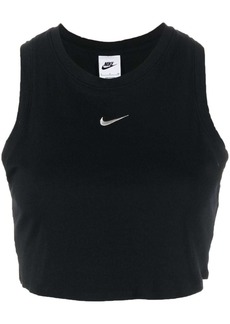 Nike logo-embroidered ribbed cop top