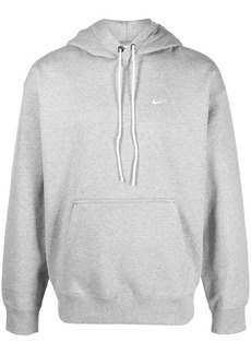 Nike logo-embroidery cotton hoodie
