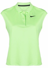 Nike logo-patch sleeveless polo top