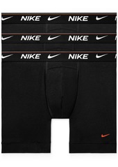 Nike Men's 3-Pk. Dri-fit Ultra Comfort Boxer Briefs - Gym Red/deep Royal Blue/blck