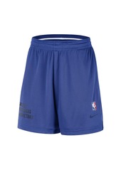 Men's and Women's Nike Blue Dallas Mavericks Warm Up Performance Practice Shorts - Blue