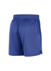 Men's and Women's Nike Blue Dallas Mavericks Warm Up Performance Practice Shorts - Blue