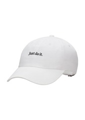 Men's and Women's Nike Just Do It Lifestyle Club Adjustable Hat - White