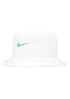 Men's and Women's Nike White Swoosh Apex Bucket Hat - White