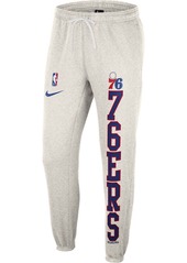 Nike Men's Ash, Royal Philadelphia 76Ers 75Th Anniversary Courtside Fleece Pants - Ash, Royal