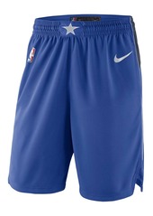 Nike Men's Blue 2019/20 Dallas Mavericks Icon Edition Swingman Shorts - Blue