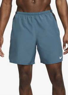 Nike Men's Challenger Shorts In Ash Green/ Dk Smoke Grey