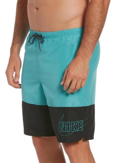 Nike Mens Colorblock Recycled Polyester Swim Trunks