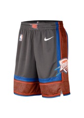 Men's Nike Anthracite Oklahoma City Thunder 2022/23 City Edition Swingman Shorts - Anthracite
