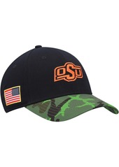 Men's Nike Black and Camo Oklahoma State Cowboys Veterans Day 2Tone Legacy91 Adjustable Hat - Black, Camo