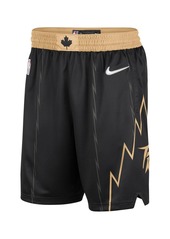 Men's Nike Black and Gold Toronto Raptors 2021/22 City Edition Swingman Shorts - Black, Gold
