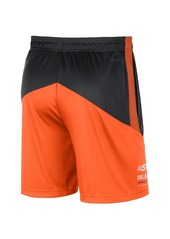 Men's Nike Black and Orange Oklahoma State Cowboys Team Performance Knit Shorts - Black, Orange