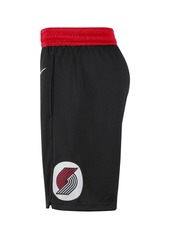 Men's Nike Black and Red Portland Trail Blazers 2021/22 City Edition Swingman Shorts - Black, Red