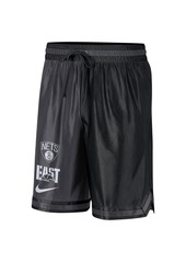 Men's Nike Black, Anthracite Brooklyn Nets Courtside Versus Force Split Dna Performance Shorts - Black, Anthracite