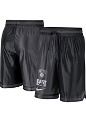 Men's Nike Black, Anthracite Brooklyn Nets Courtside Versus Force Split Dna Performance Shorts - Black, Anthracite