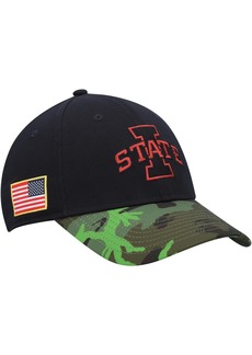 Men's Nike Black, Camo Iowa State Cyclones Veterans Day 2Tone Legacy91 Adjustable Hat - Black, Camo