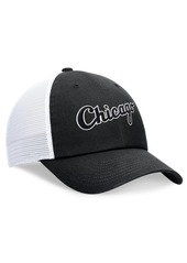 Men's Nike Black Chicago White Sox Evergreen Wordmark Trucker Adjustable Hat - Black