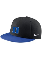 Men's Nike Black Duke Blue Devils Aero True Baseball Performance Fitted Hat - Black