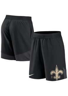 Men's Nike Black New Orleans Saints Stretch Performance Shorts - Black