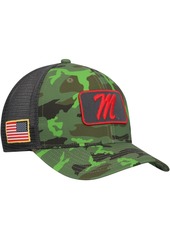 Men's Nike Camo, Black Ole Miss Rebels Classic99 Veterans Day Trucker Snapback Hat - Camo, Black