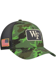 Men's Nike Camo, Black Wake Forest Demon Deacons Classic99 Veterans Day Trucker Snapback Hat - Camo, Black