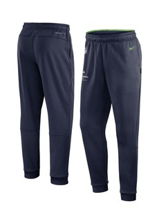Men's Nike College Navy Seattle Seahawks Sideline Logo Performance Pants - College Navy