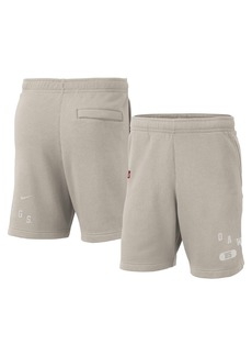 Men's Nike Cream Georgia Bulldogs Fleece Shorts - Cream