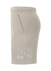 Men's Nike Cream Texas Longhorns Fleece Shorts - Cream