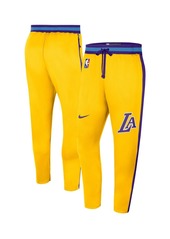 Men's Nike Gold Los Angeles Lakers 2021/22 City Edition Therma Flex Showtime Pants - Gold
