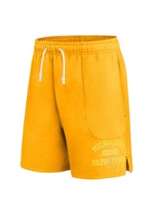 Men's Nike Gold Milwaukee Brewers Statement Ball Game Shorts - Gold